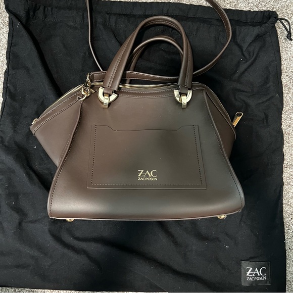 Zac Zac Posen Eartha Double Handle Top Zip Leather Bag - Picture 5 of 12